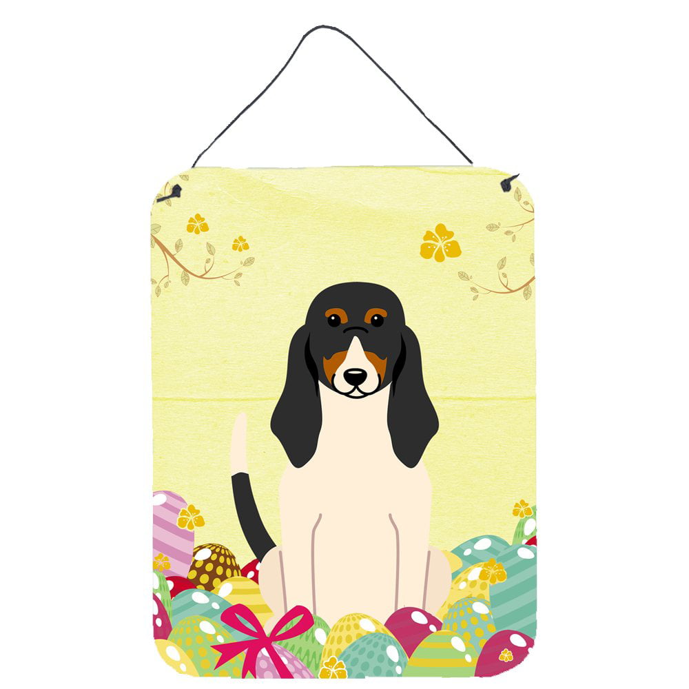BB6044DS1216 Easter Eggs Swiss Hound Wall or Door Hanging Prints