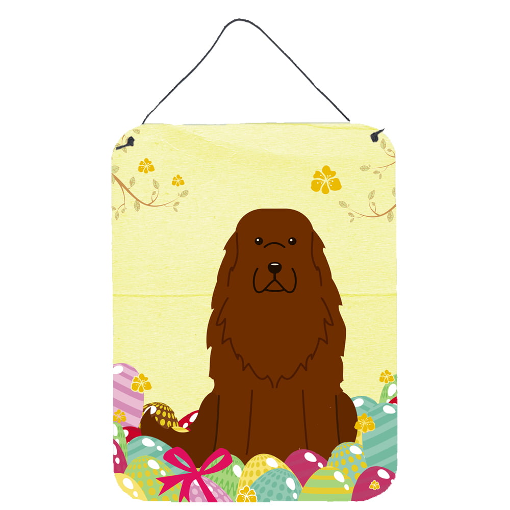 Easter Eggs Caucasian Shepherd Dog Wall or Door Hanging Prints