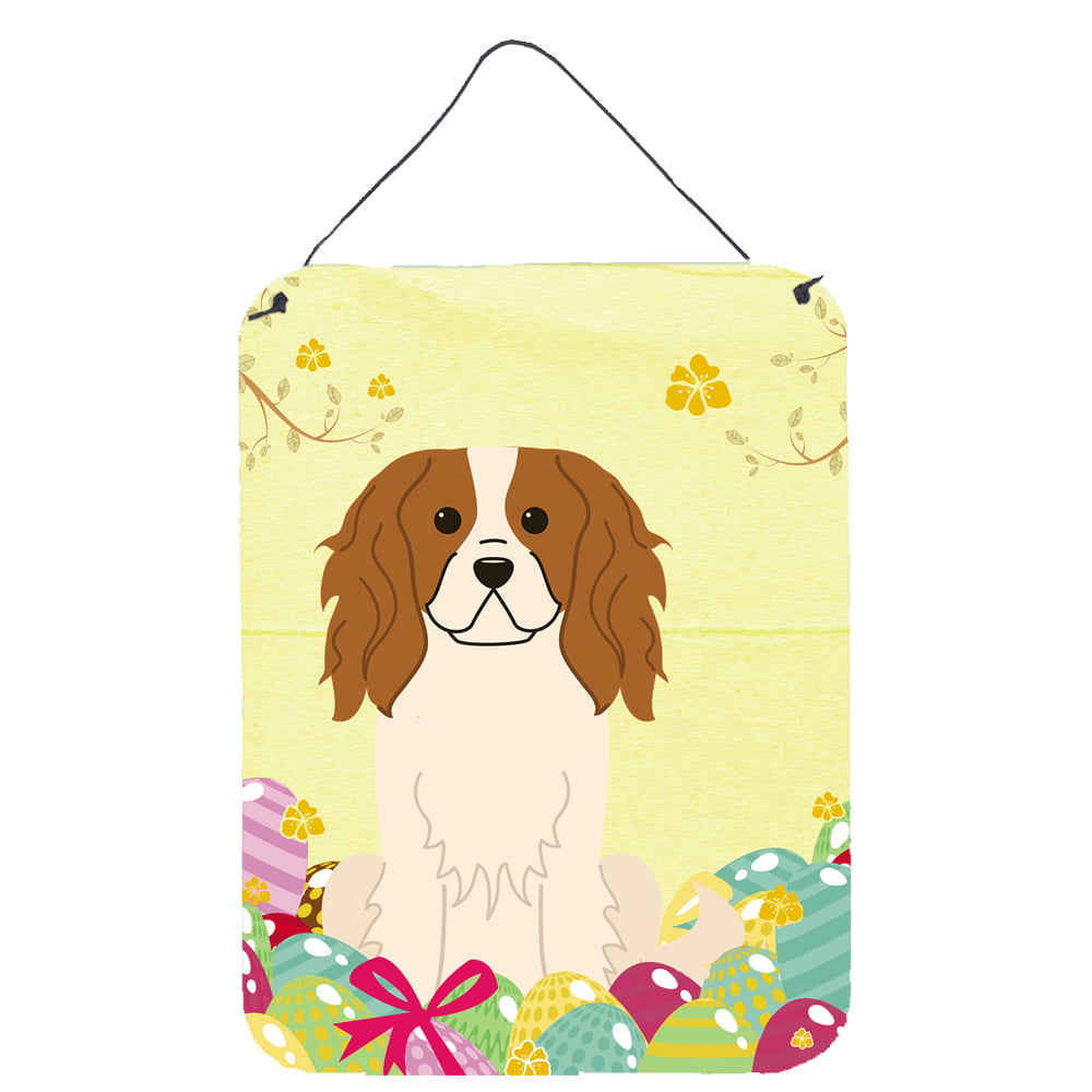 Easter Eggs Cavalier Spaniel Wall or Door Hanging Prints