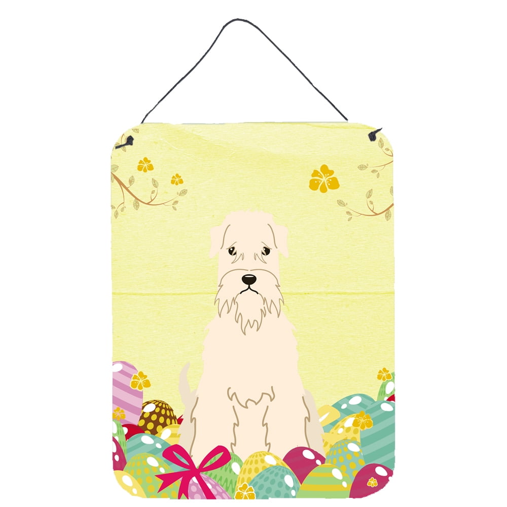Easter Eggs Soft Coated Wheaten Terrier Wall or Door Hanging Prints