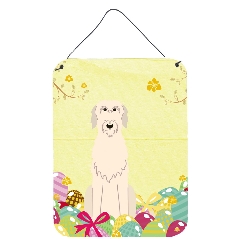 Easter Eggs Irish Wolfhound Wall or Door Hanging Prints