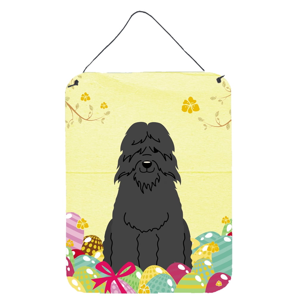 Easter Eggs Bouvier Des Flandres Wall or Door Hanging Prints