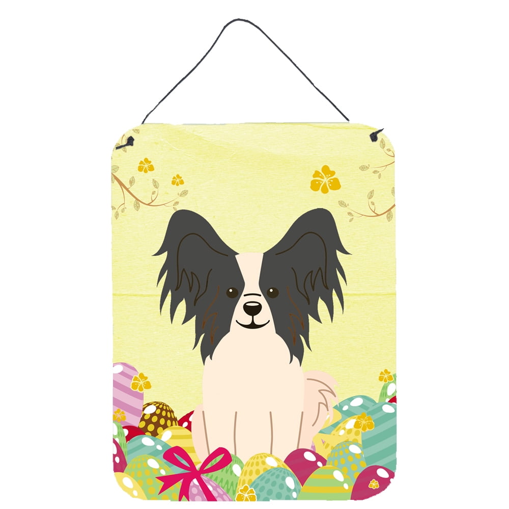 Easter Eggs Papillon Black White Wall or Door Hanging Prints