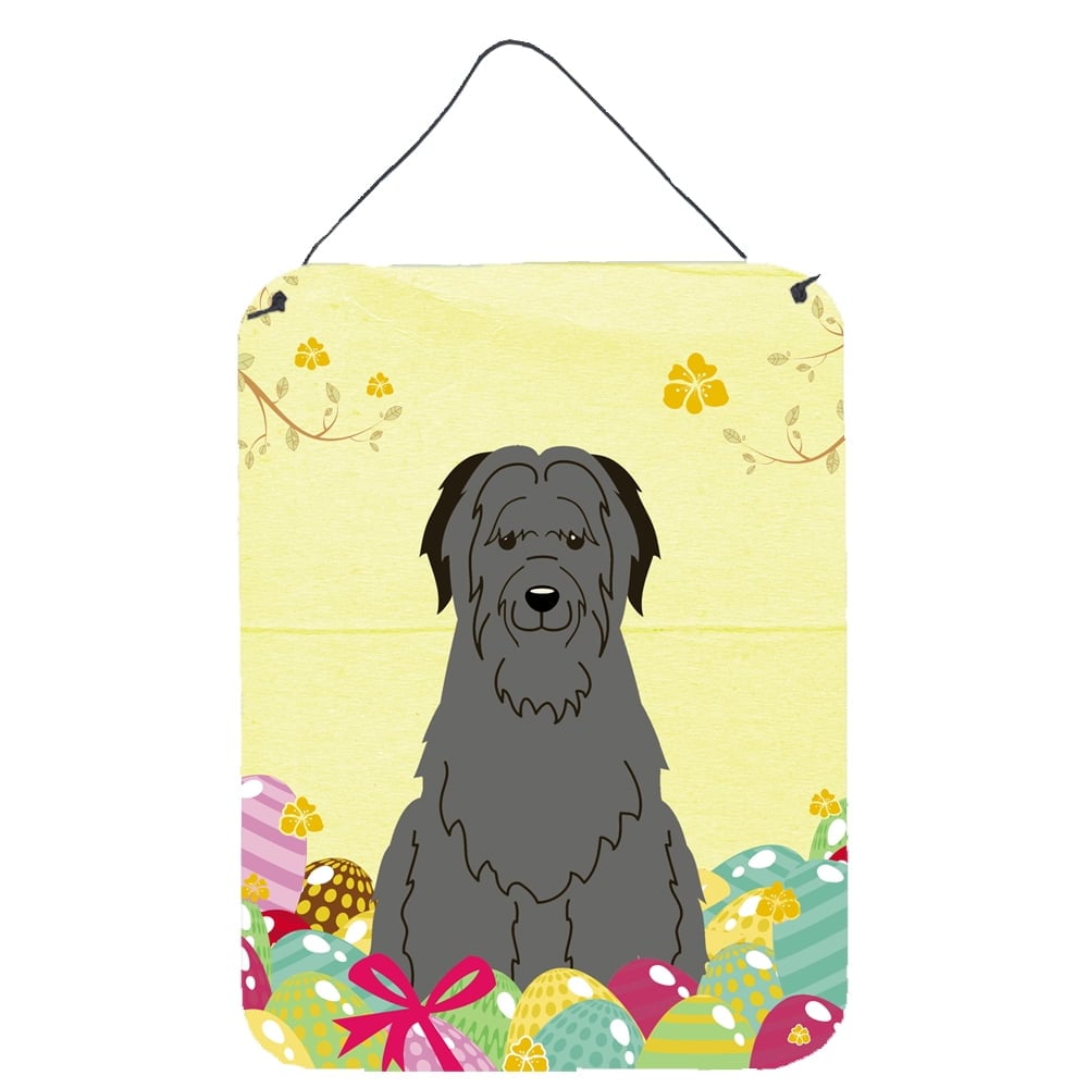 Easter Eggs Briard Black Wall or Door Hanging Prints