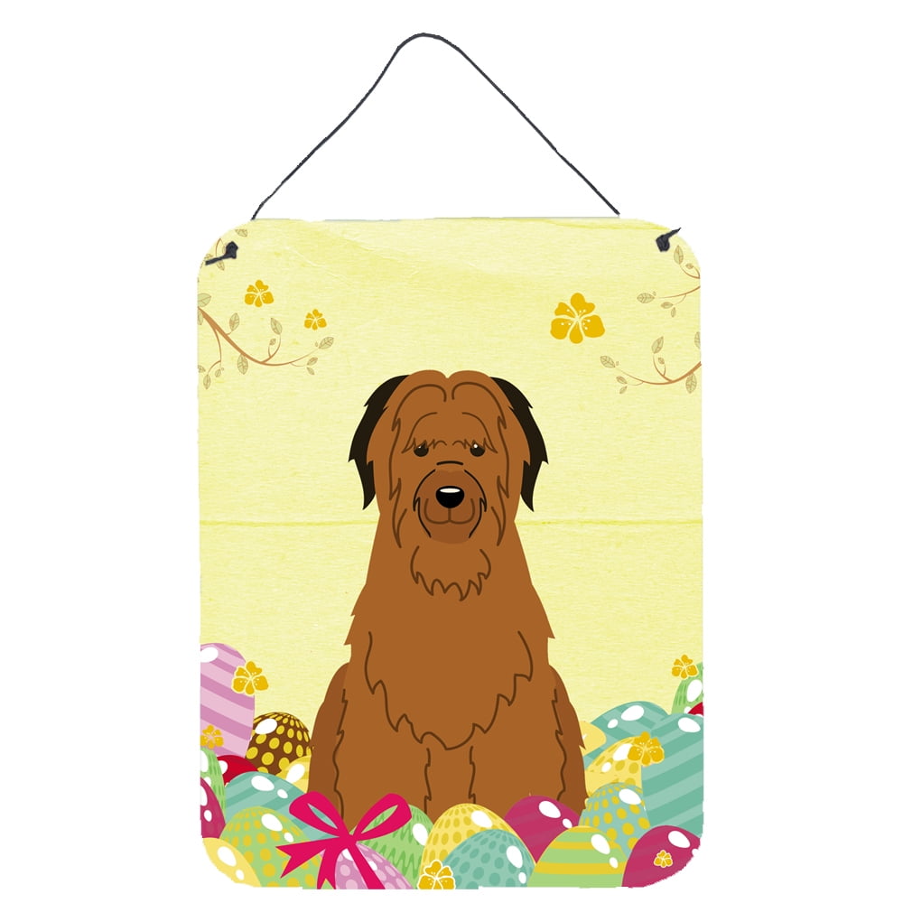 Easter Eggs Briard Brown Wall or Door Hanging Prints
