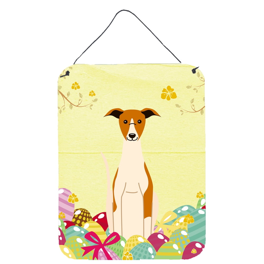 BB6099DS1216 Easter Eggs Whippet Wall or Door Hanging Prints