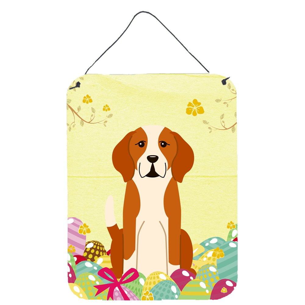 Easter Eggs English Foxhound Wall or Door Hanging Prints