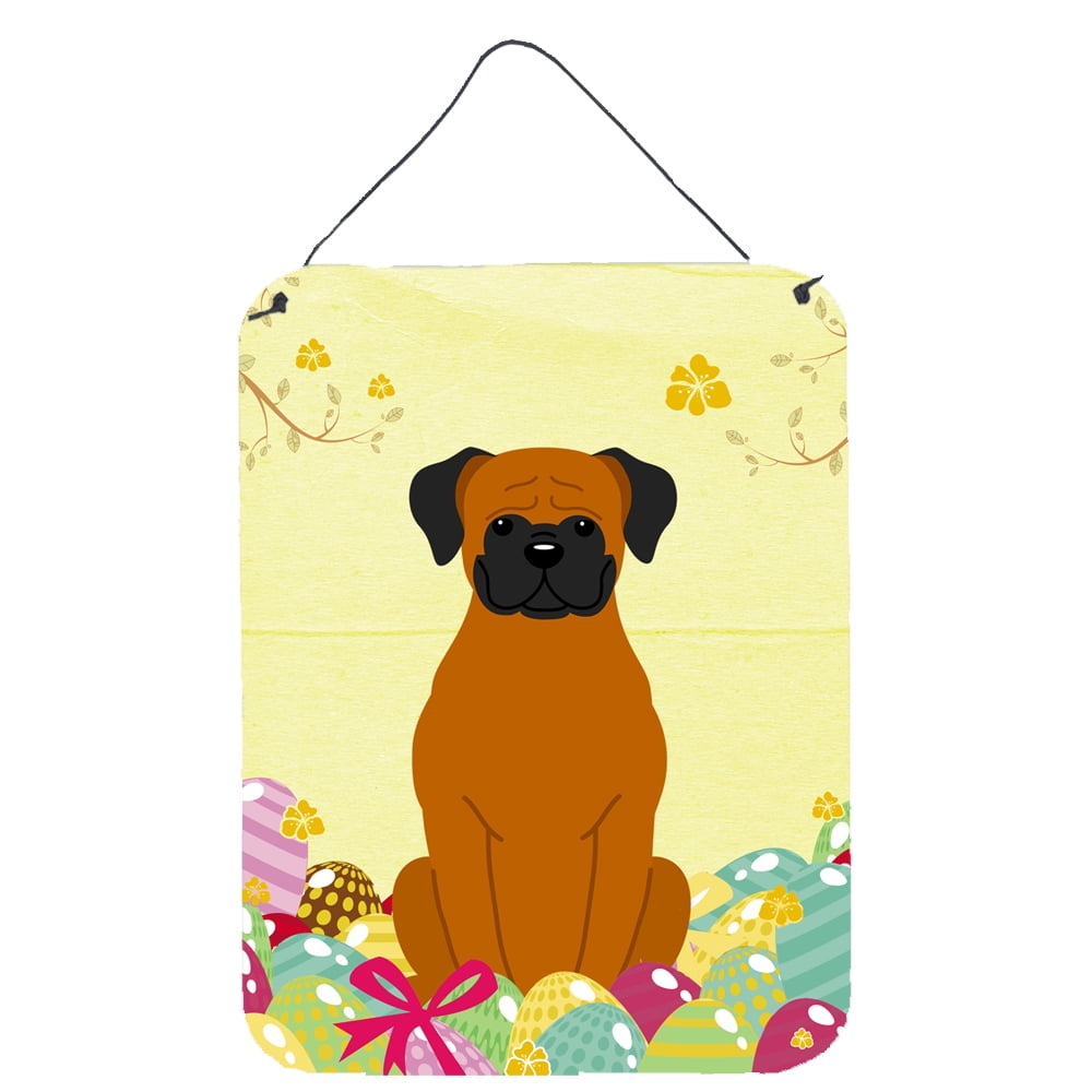 Easter Eggs Fawn Boxer Wall or Door Hanging Prints