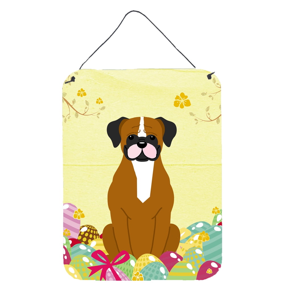 BB6116DS1216 Easter Eggs Flashy Fawn Boxer Wall or Door Hanging Prints
