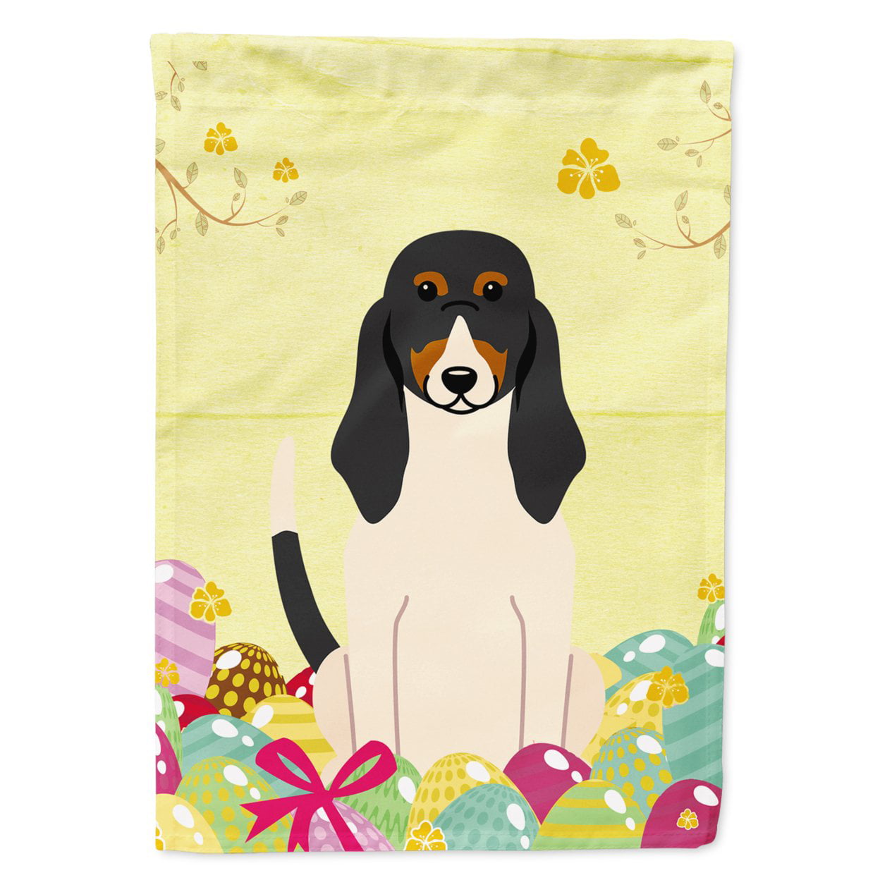 BB6044GF Easter Eggs Swiss Hound Garden Size Flag