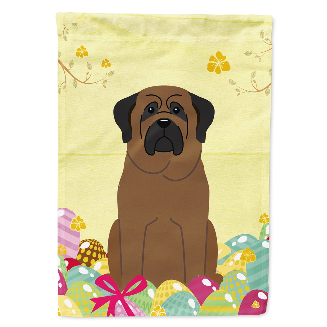 Easter Eggs Bullmastiff Garden Size Flag