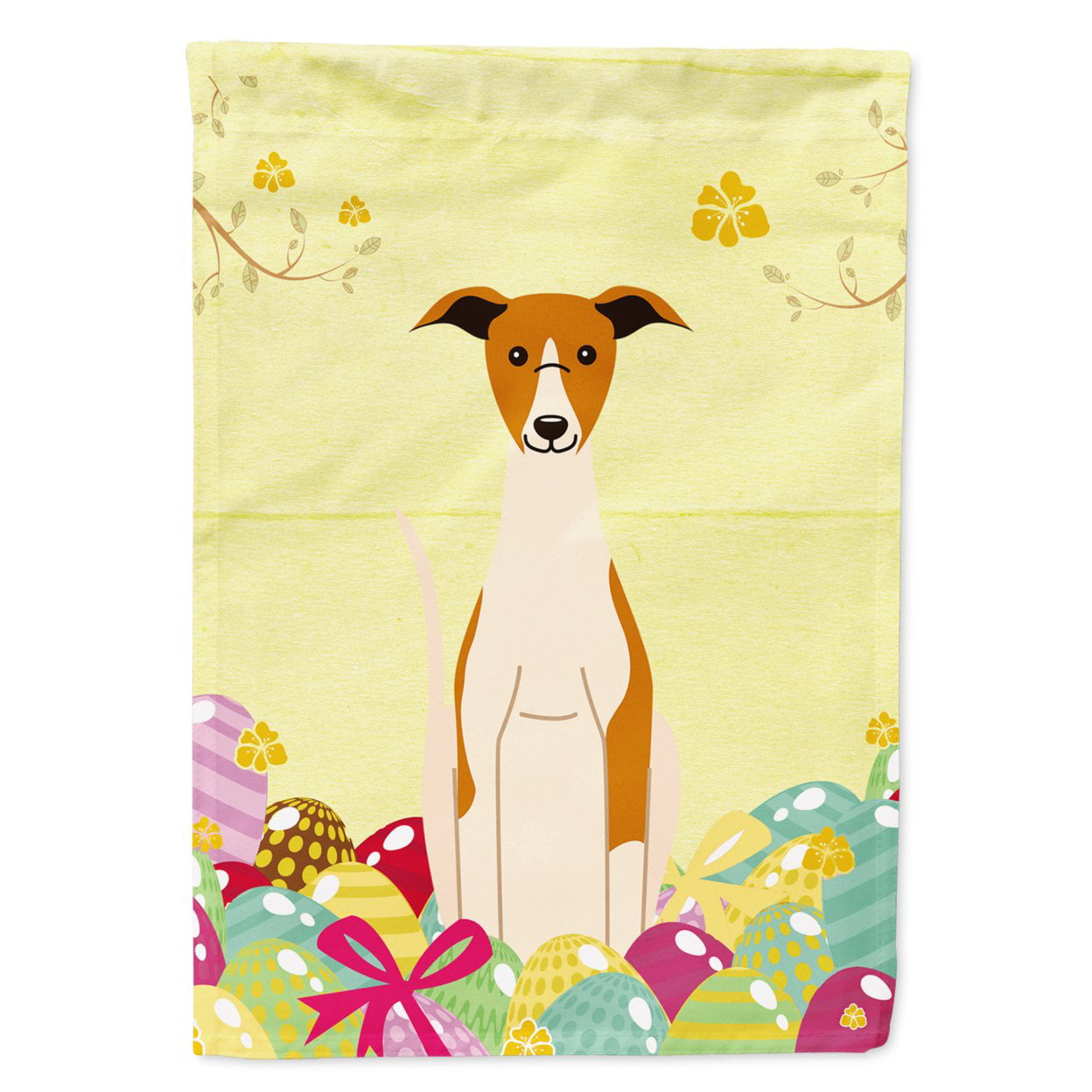 BB6099GF Easter Eggs Whippet Garden Size Flag