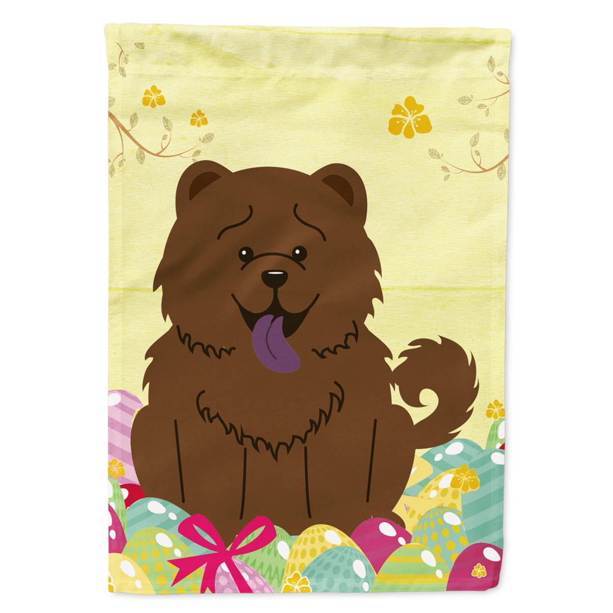 Easter Eggs Chow Chow Chocolate Garden Size Flag