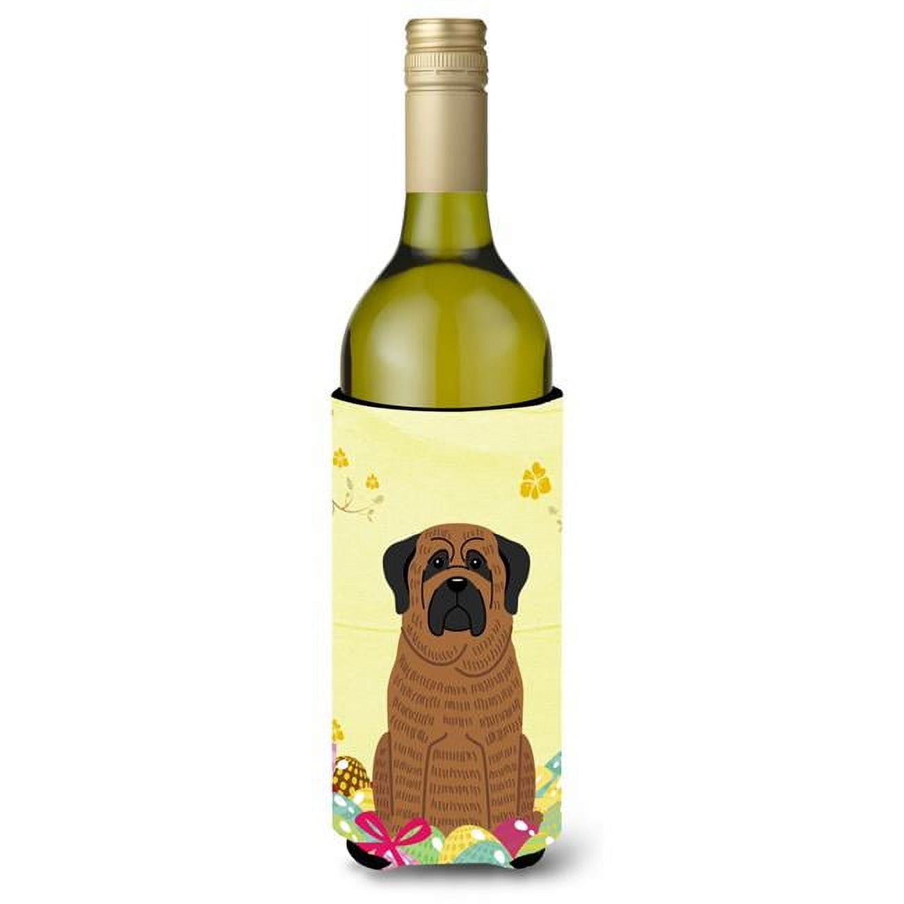 Easter Eggs Mastiff Brindle Wine Bottle Beverge Insulator Hugger