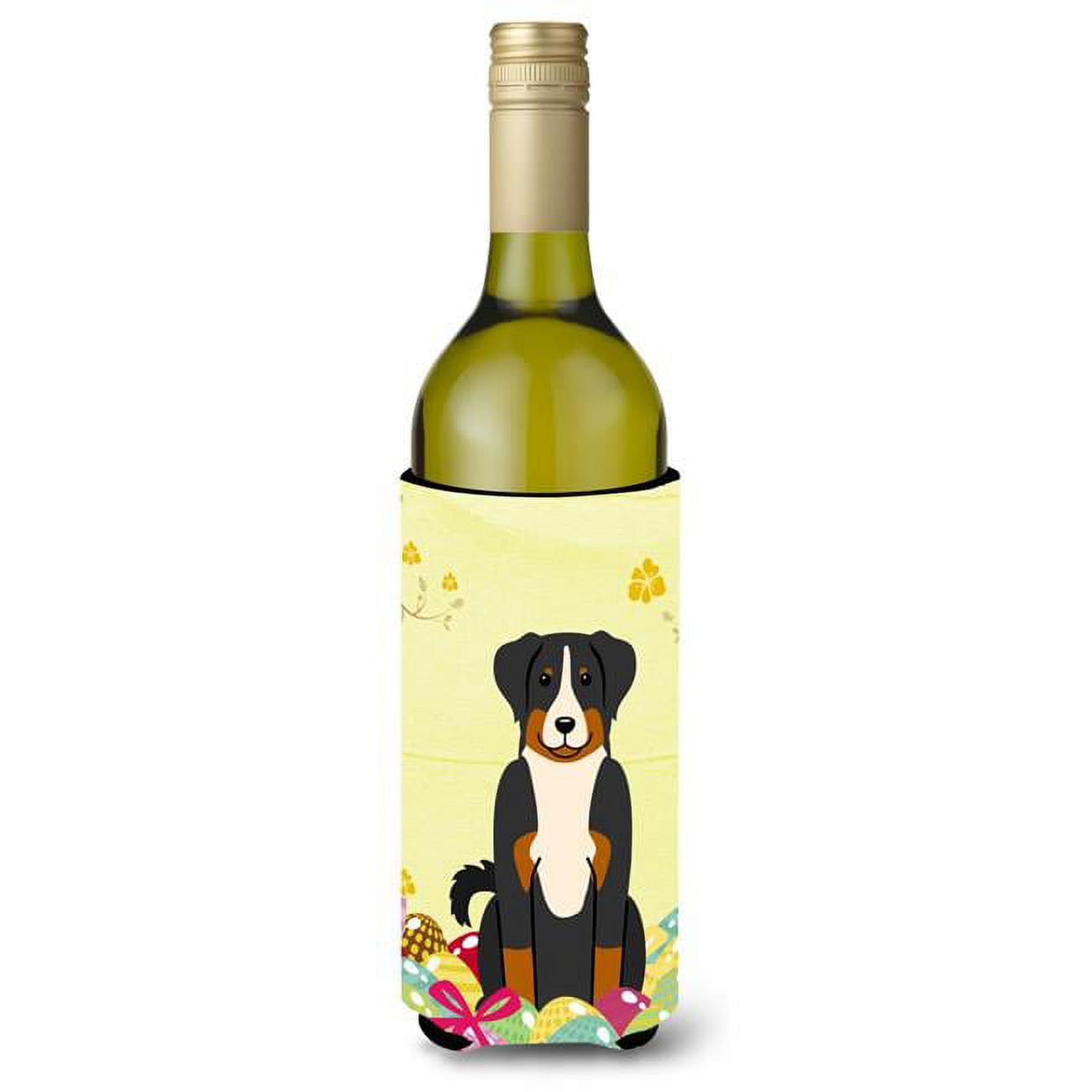 Easter Eggs Appenzeller Sennenhund Wine Bottle Beverge Insulator Hugger