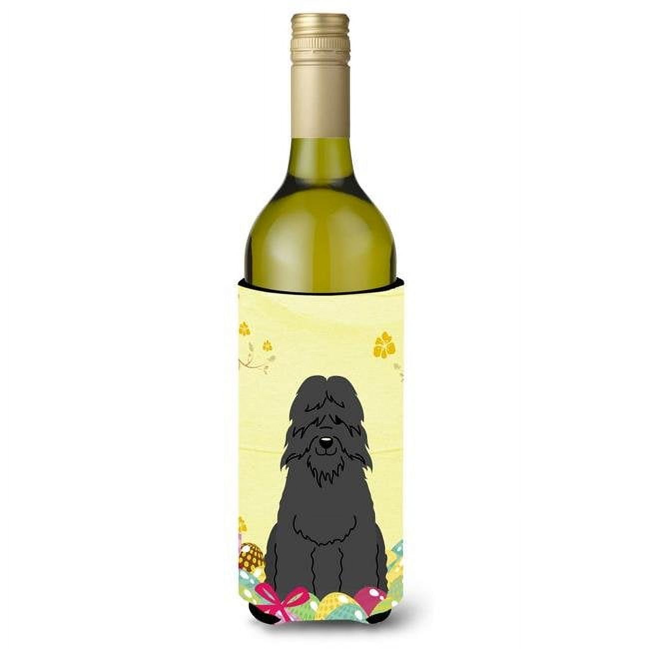 Easter Eggs Bouvier Des Flandres Wine Bottle Beverge Insulator Hugger