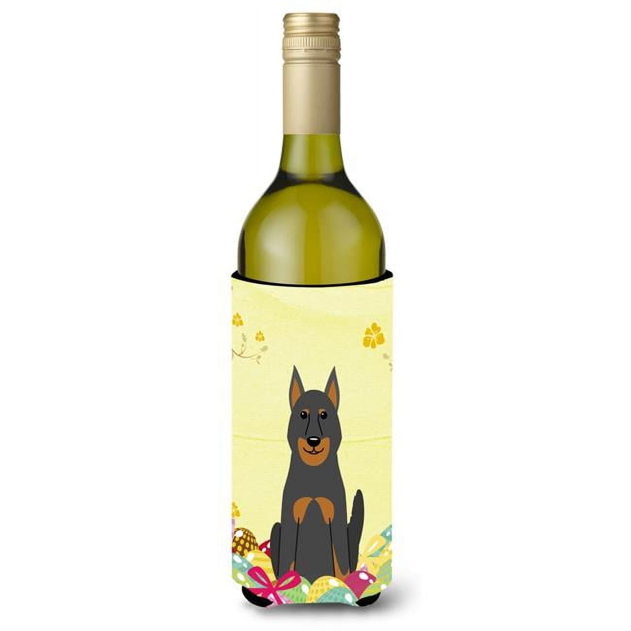 Easter Eggs Beauce Shepherd Dog Wine Bottle Beverge Insulator Hugger