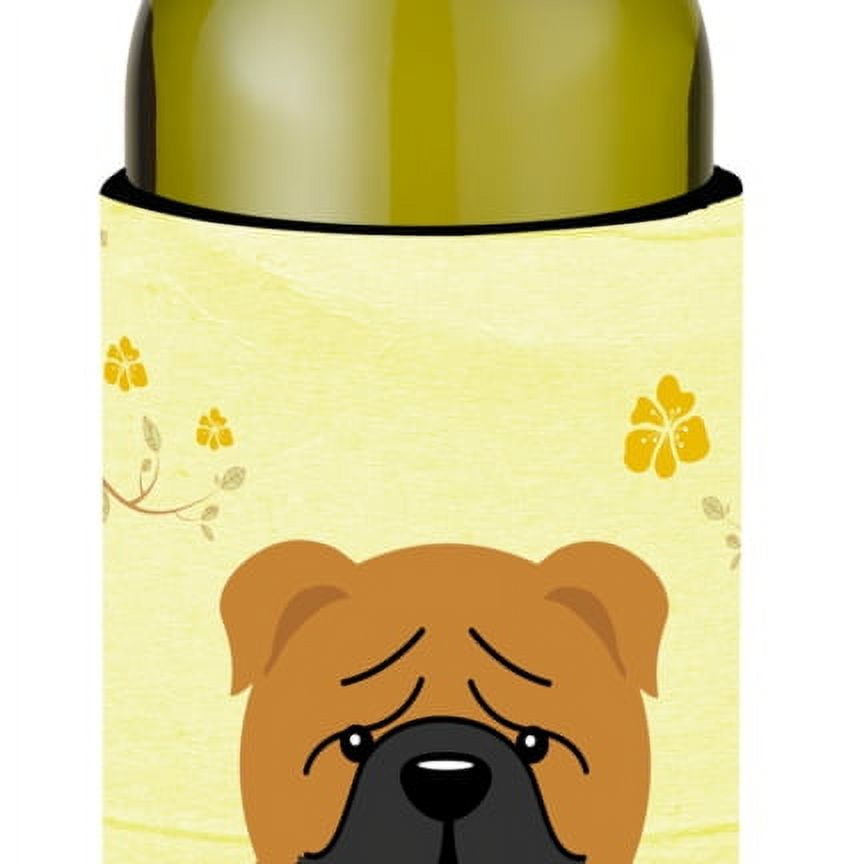 Easter Eggs English Bulldog Red Wine Bottle Beverge Insulator Hugger