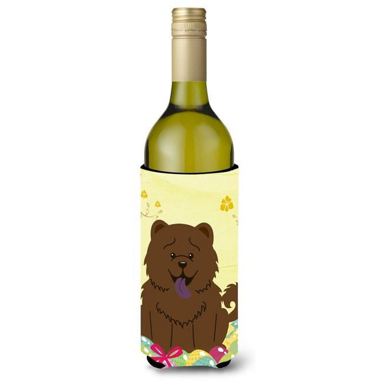 Easter Eggs Chow Chow Chocolate Wine Bottle Beverge Insulator Hugger