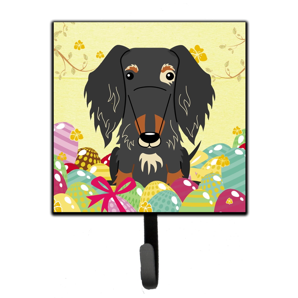 Easter Eggs Wire Haired Dachshund Dapple Leash or Key Holder