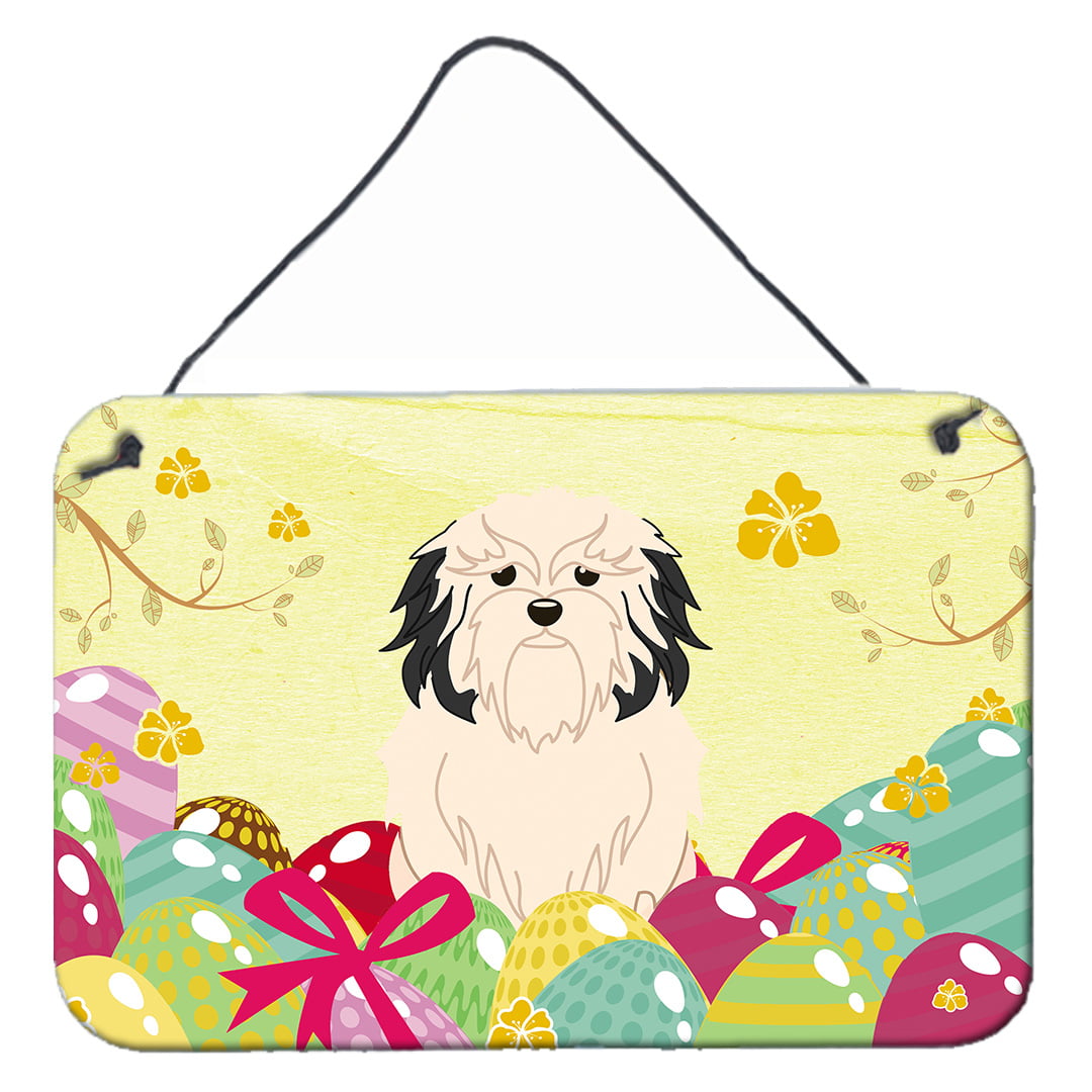 Easter Eggs Lowchen Wall or Door Hanging Prints