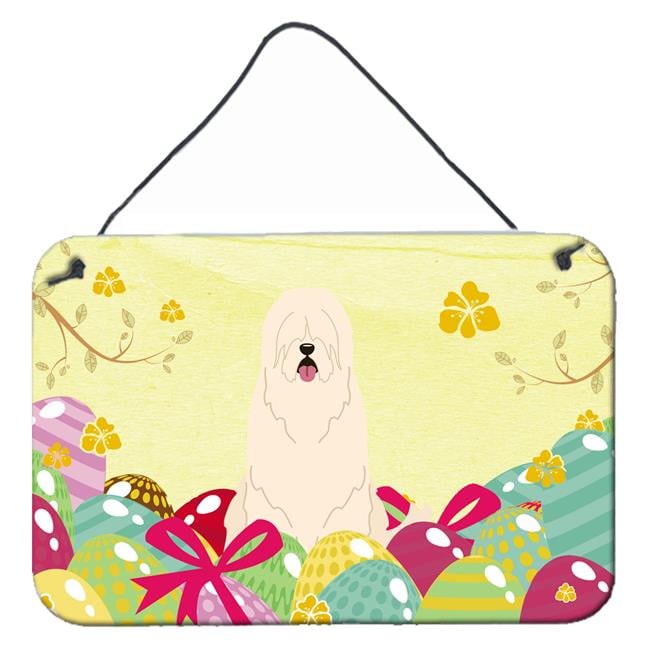 BB6024DS812 Easter Eggs South Russian Sheepdog Wall or Door Hanging Prints