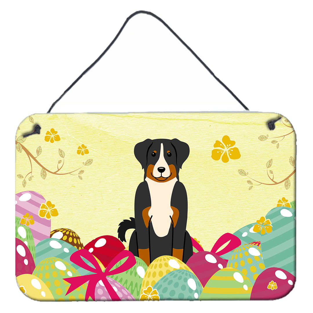 Easter Eggs Appenzeller Sennenhund Wall or Door Hanging Prints