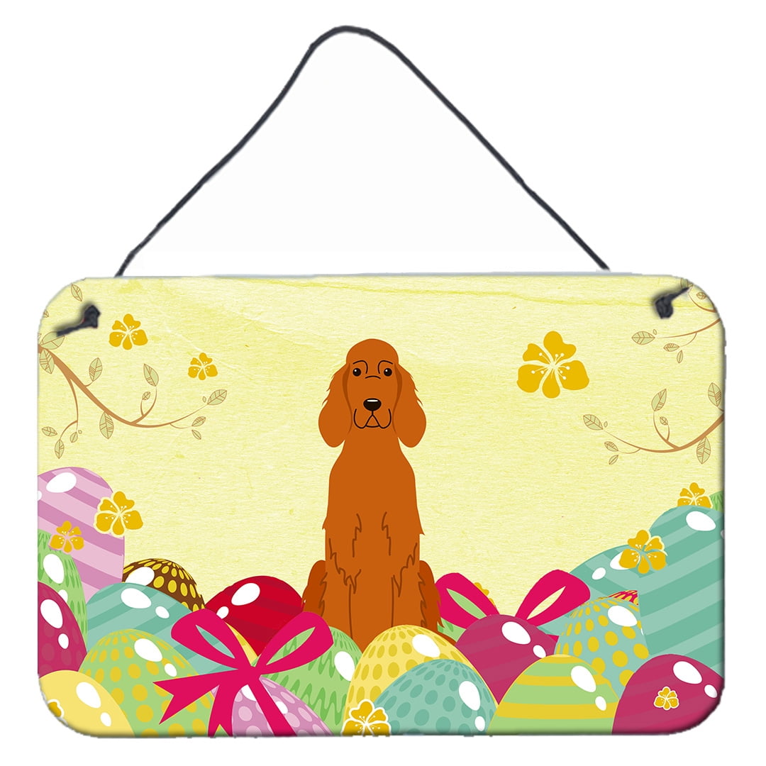 Easter Eggs Irish Setter Wall or Door Hanging Prints