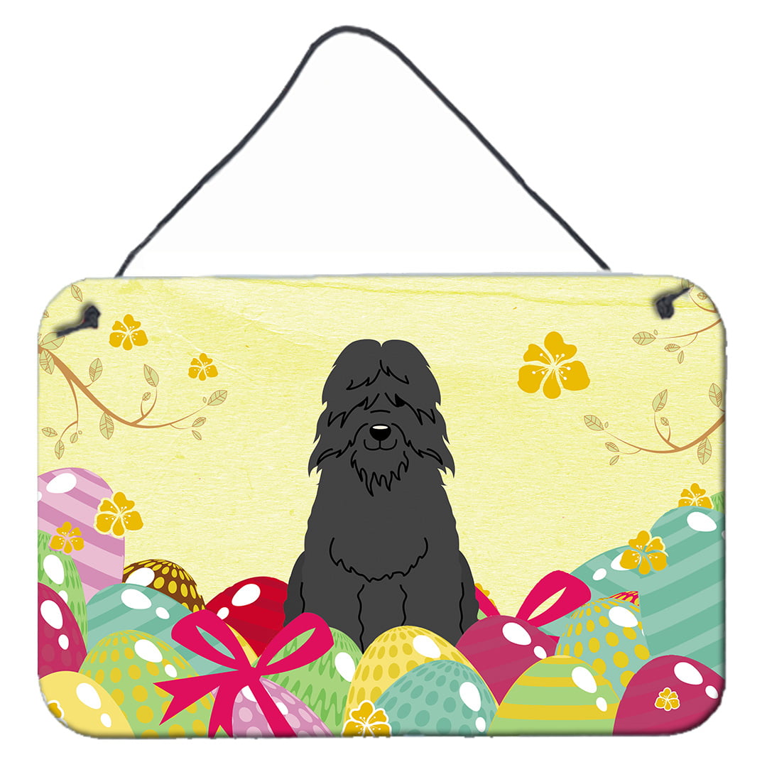 Easter Eggs Bouvier Des Flandres Wall or Door Hanging Prints
