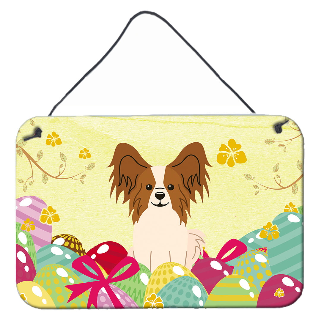 Easter Eggs Papillon Red White Wall or Door Hanging Prints