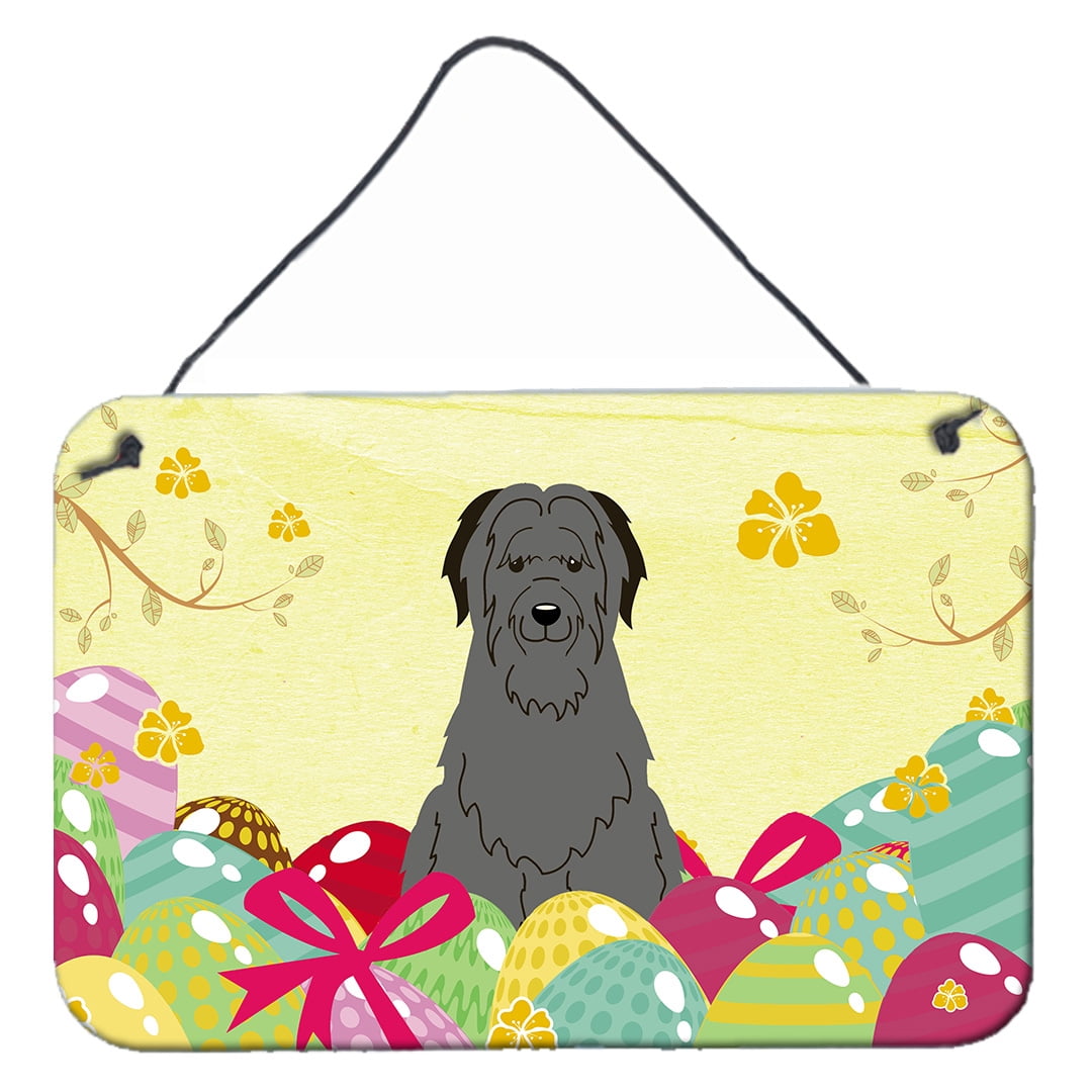 Easter Eggs Briard Black Wall or Door Hanging Prints