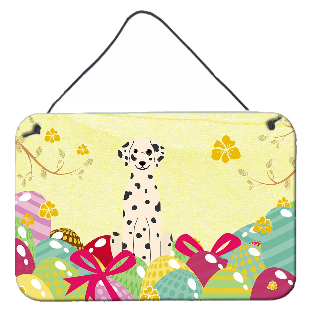 Easter Eggs Dalmatian Wall or Door Hanging Prints