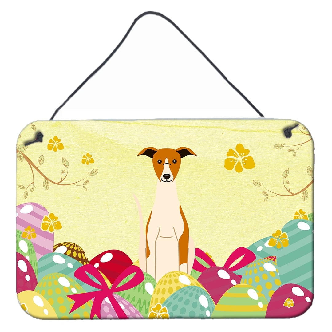 Easter Eggs Whippet Wall or Door Hanging Prints