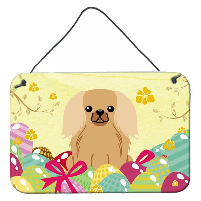 Easter Eggs Pekingnese Fawn Sable Wall or Door Hanging Prints