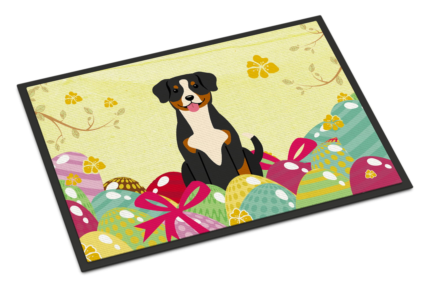BB6038JMAT 24 x 36 in. Easter Eggs Entlebucher Indoor or Outdoor Mat