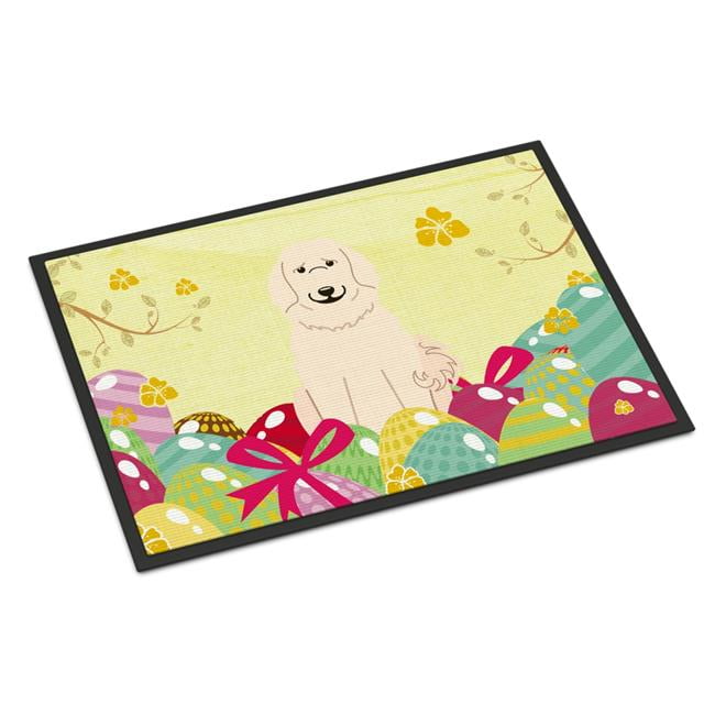 24 x 36 in. Easter Eggs Great Pyrenese Indoor or Outdoor Mat