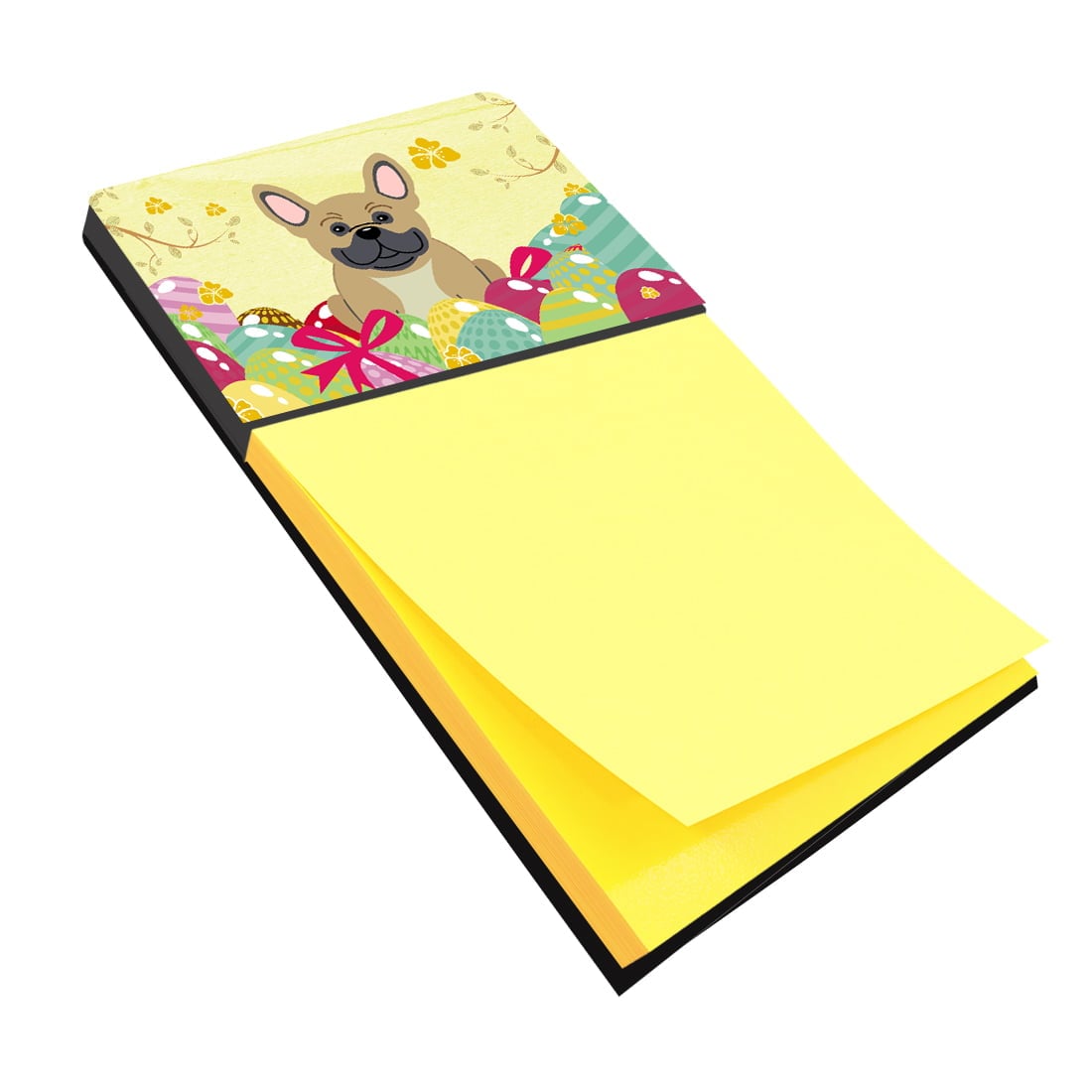 BB6010SN Easter Eggs French Bulldog Cream Sticky Note Holder