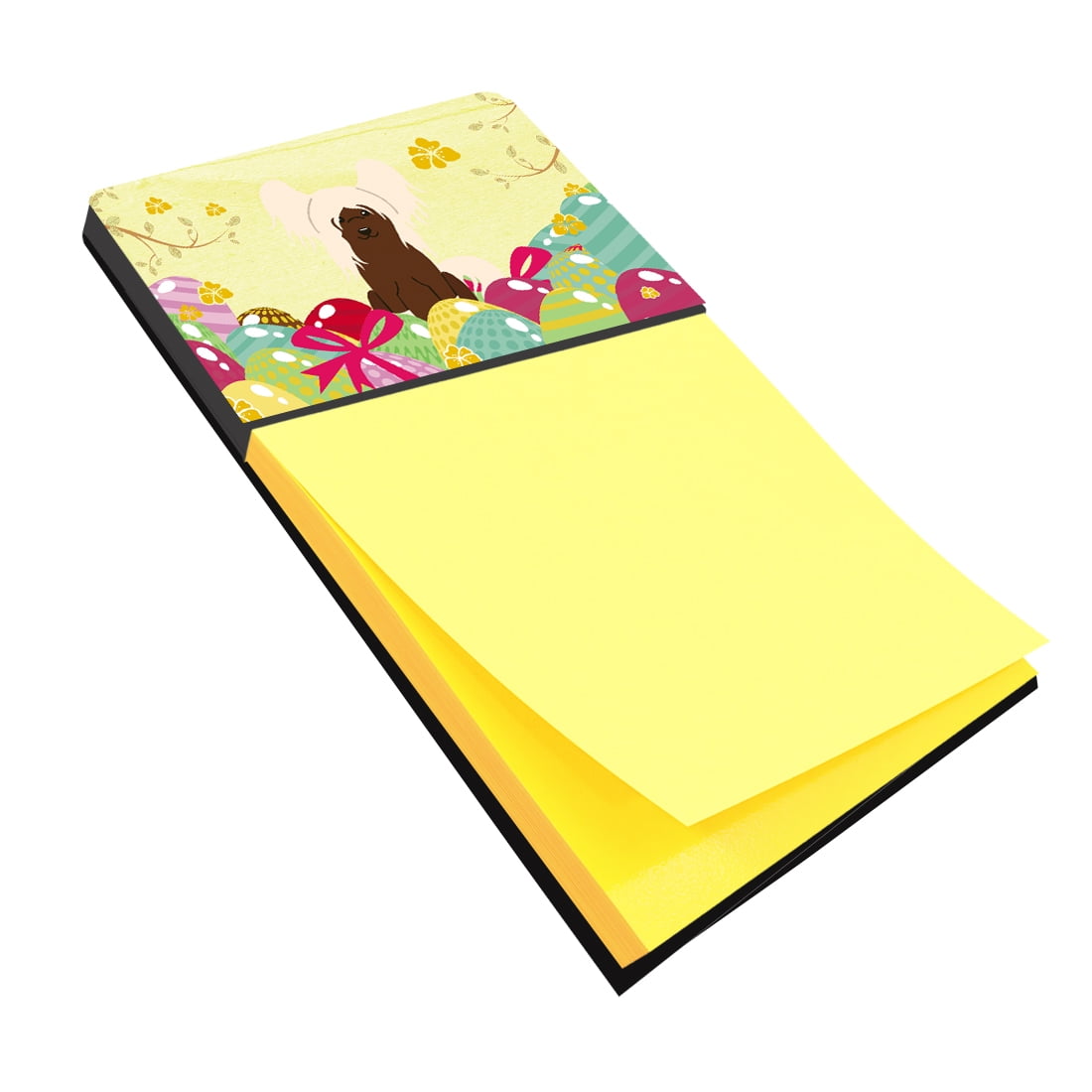 BB6113SN Easter Eggs Chinese Crested Cream Sticky Note Holder