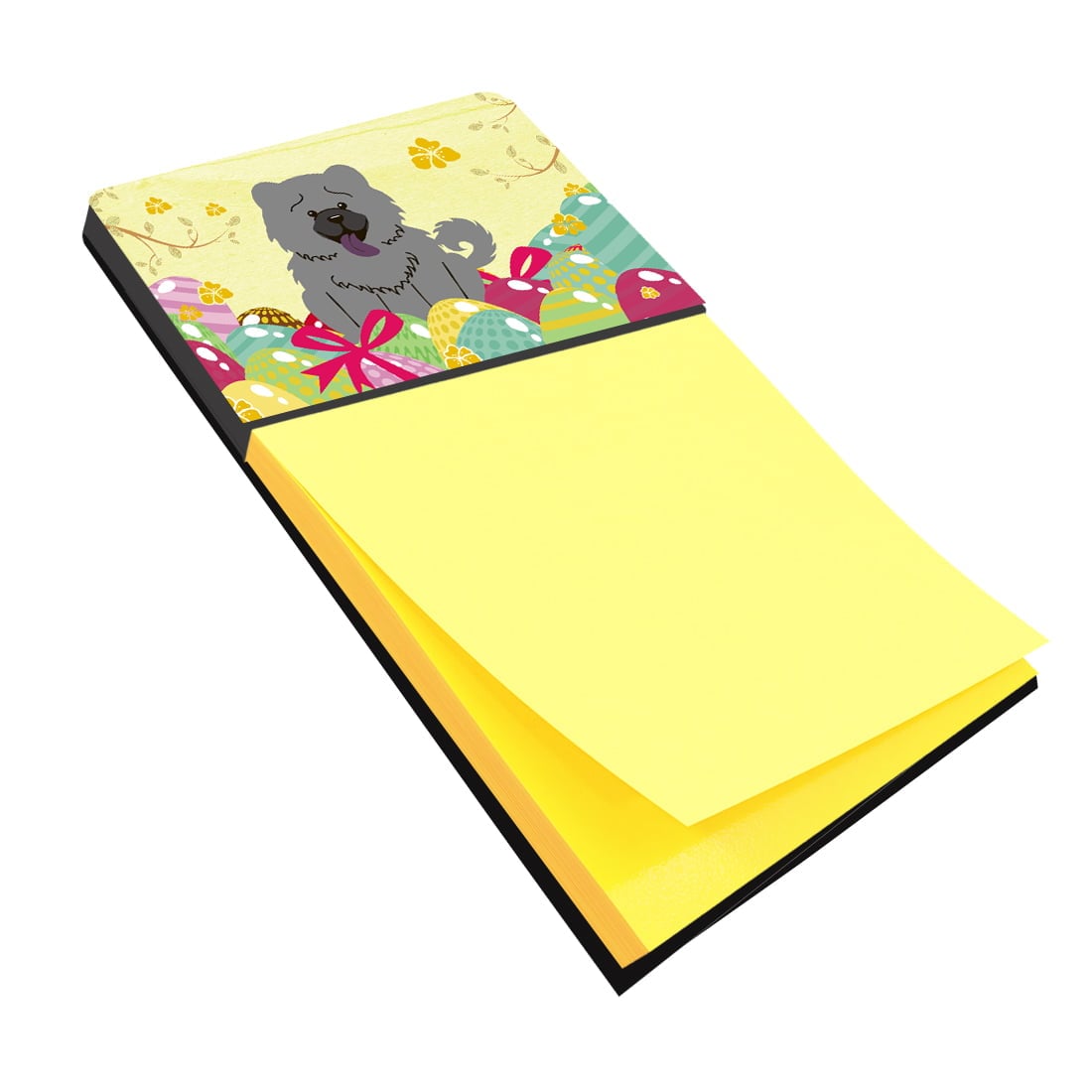 BB6139SN Easter Eggs Chow Chow Blue Sticky Note Holder