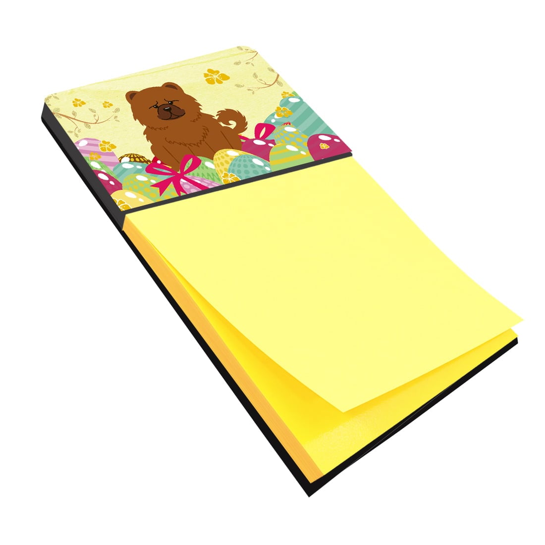 BB6142SN Easter Eggs Chow Chow Red Sticky Note Holder