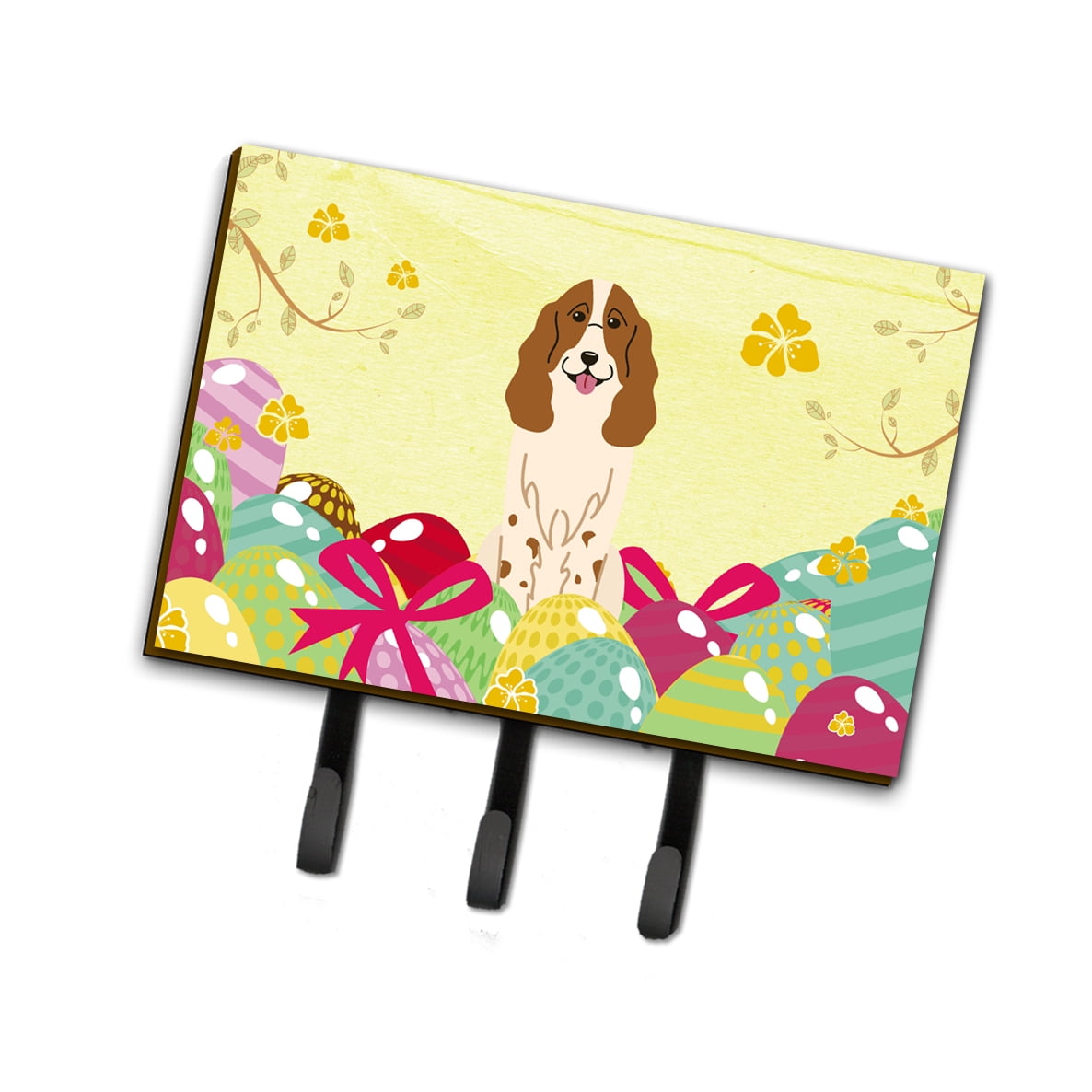 BB6031TH68 Easter Eggs Russian Spaniel Leash or Key Holder