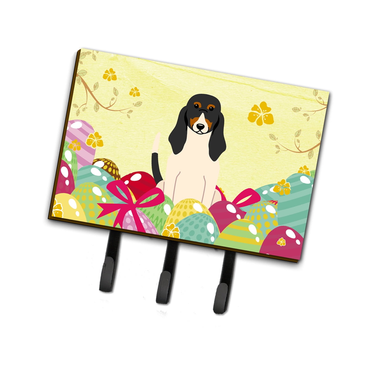 BB6044TH68 Easter Eggs Swiss Hound Leash or Key Holder