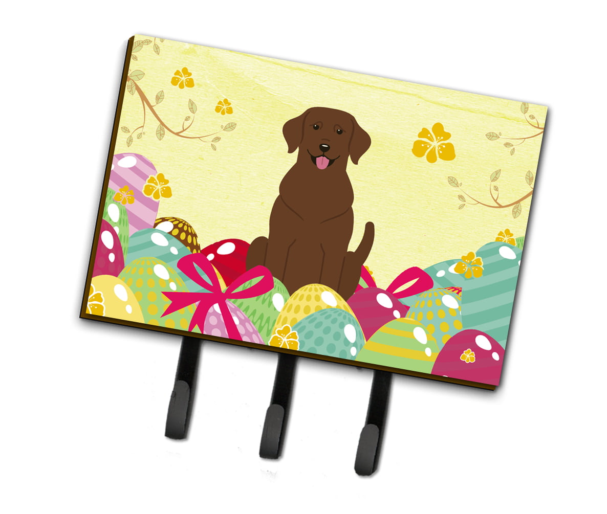 BB6056TH68 Easter Eggs Chocolate Labrador Leash or Key Holder