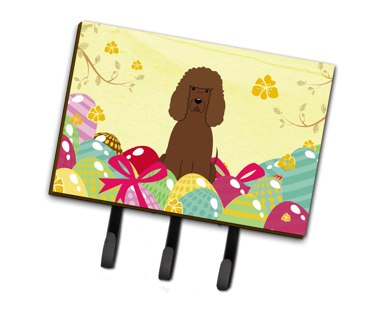 Easter Eggs Irish Water Spaniel Leash or Key Holder