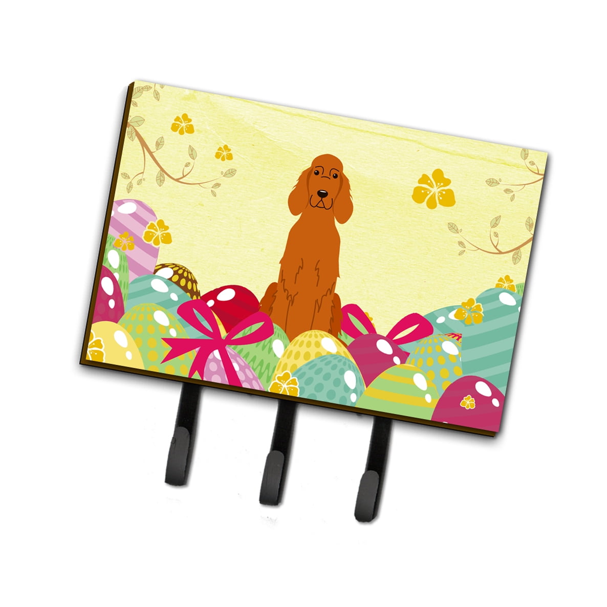 Easter Eggs Irish Setter Leash or Key Holder