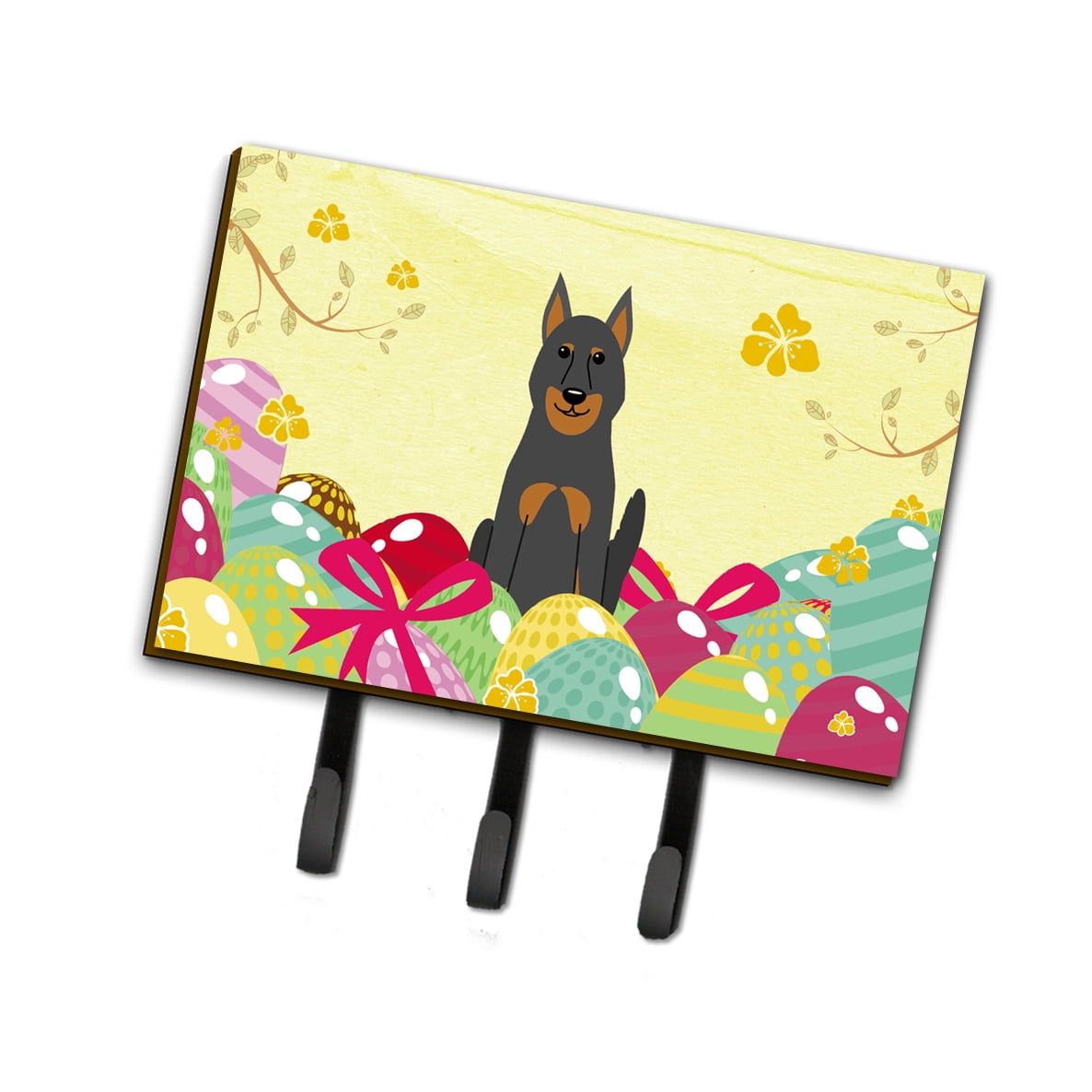 BB6080TH68 Easter Eggs Beauce Shepherd Dog Leash or Key Holder