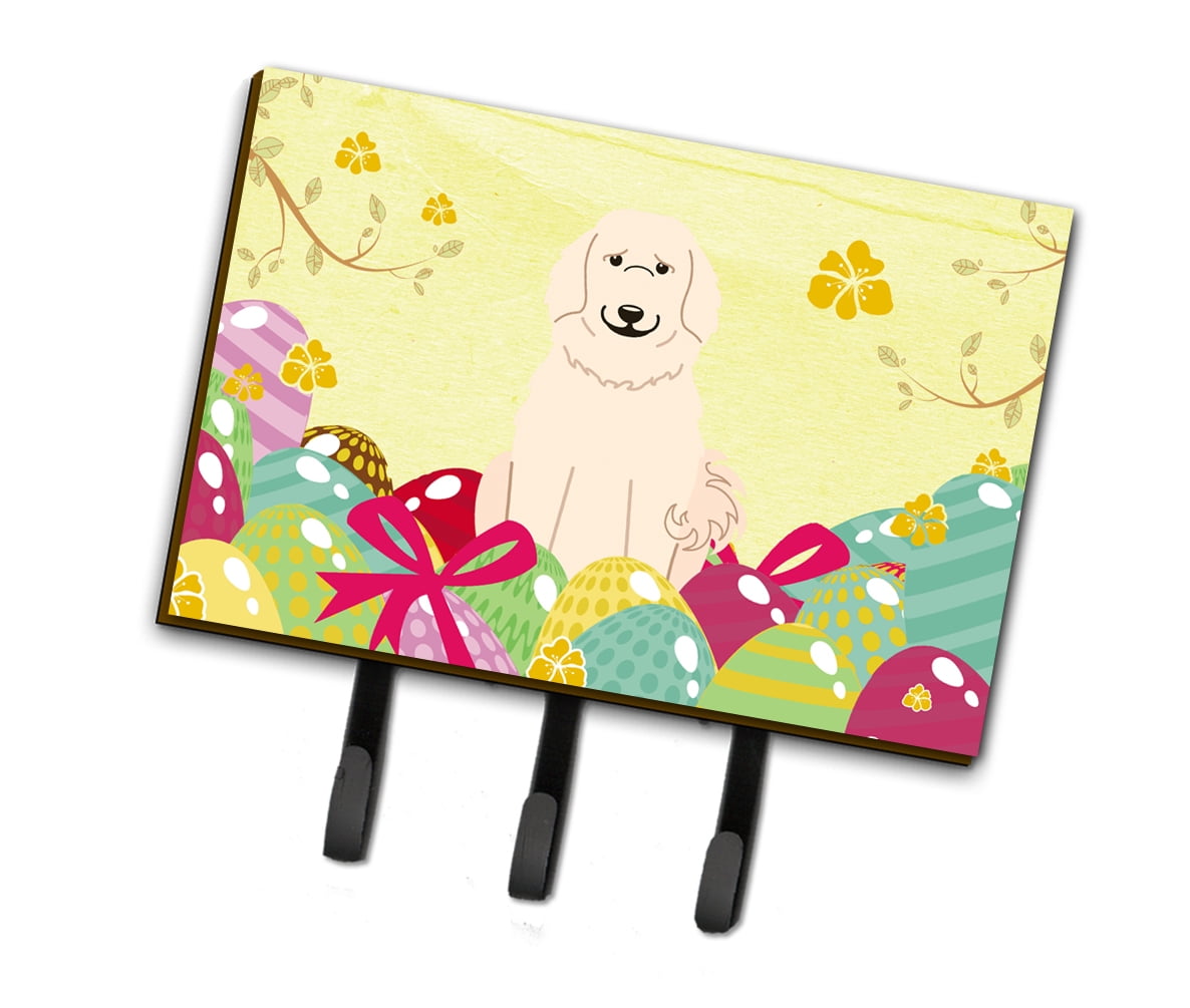 BB6083TH68 Easter Eggs Great Pyrenese Leash or Key Holder