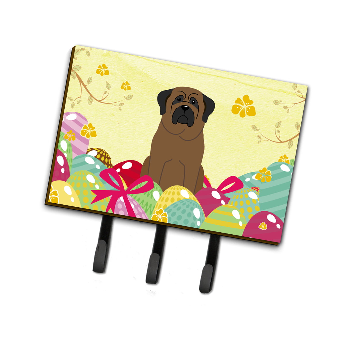 BB6084TH68 Easter Eggs Bullmastiff Leash or Key Holder