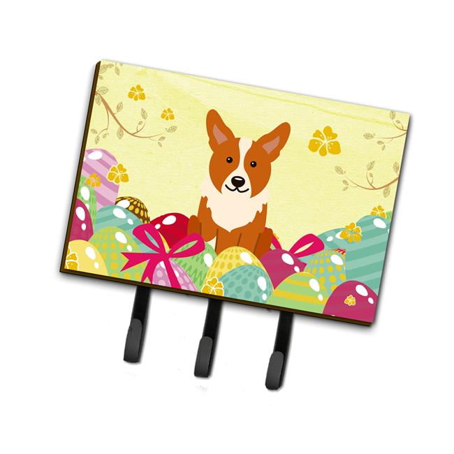 BB6100TH68 Easter Eggs Corgi Leash or Key Holder