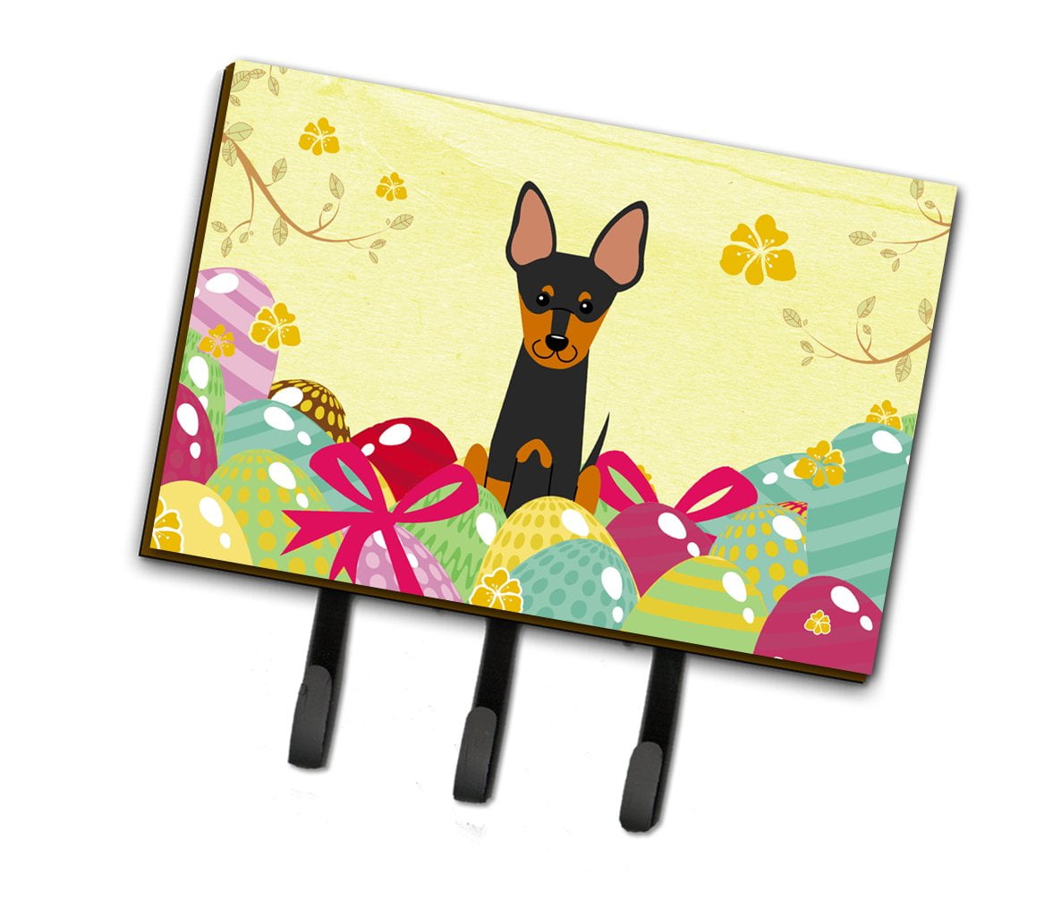 Easter Eggs English Toy Terrier Leash or Key Holder